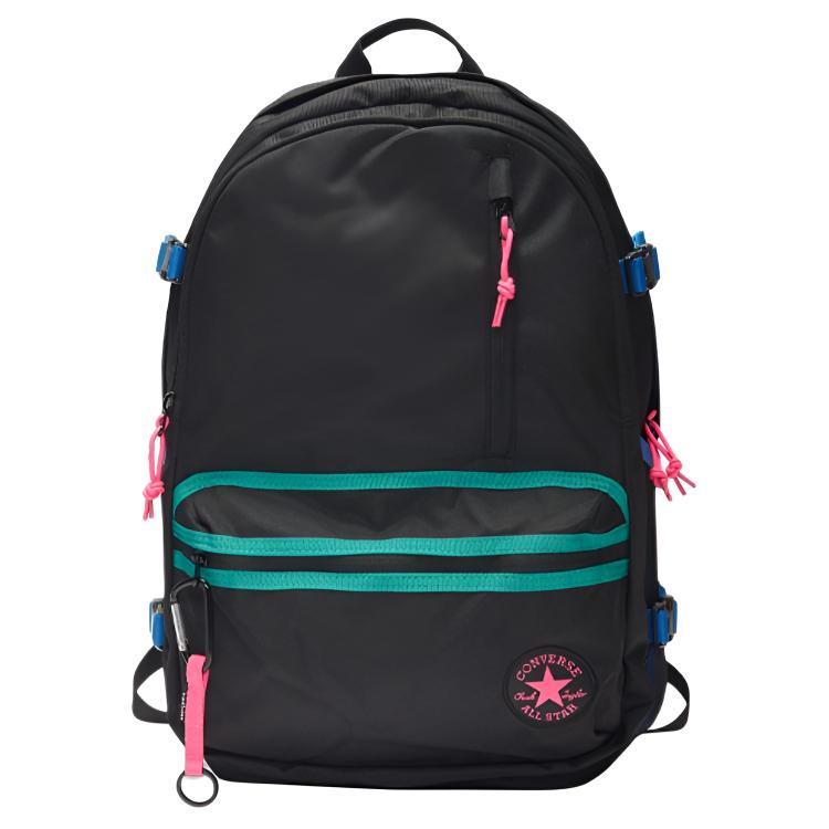 Converse Straight Edge Polyester Backpack Unisex Black 10021018-672