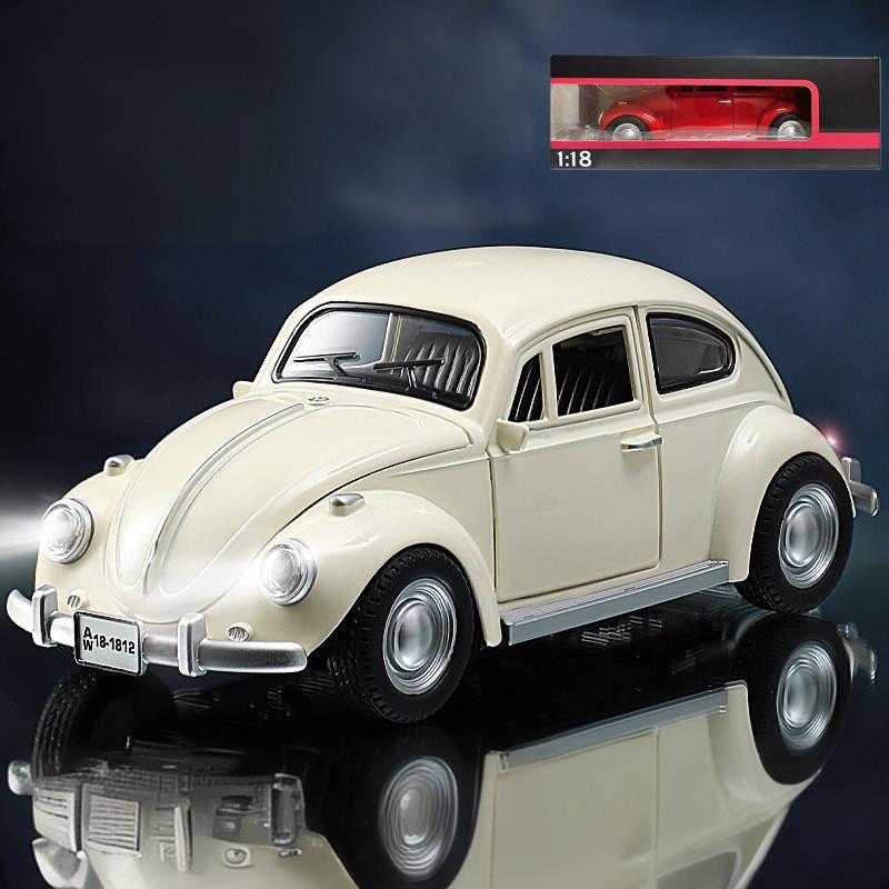 1/18 Volkswagen Beetle 1955 Alloy Metal Diecast Model Car Toy Car High Simulation Classic Collection Hobbies Holiday Gifts Child
