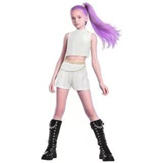 

Корейська хвиля Дівчачий гурт K-Pop Мисливець на демонів Румі, Міразое Косплей Хелловінський костюм 150cm