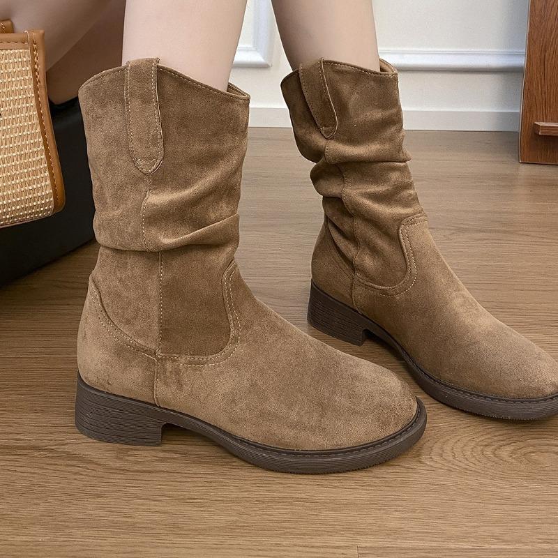 Einzelstiefel, Schuhe mit dickem Absatz, Damenschuhe, Neue Schuhe mit dicker Sohle, Stiefeletten