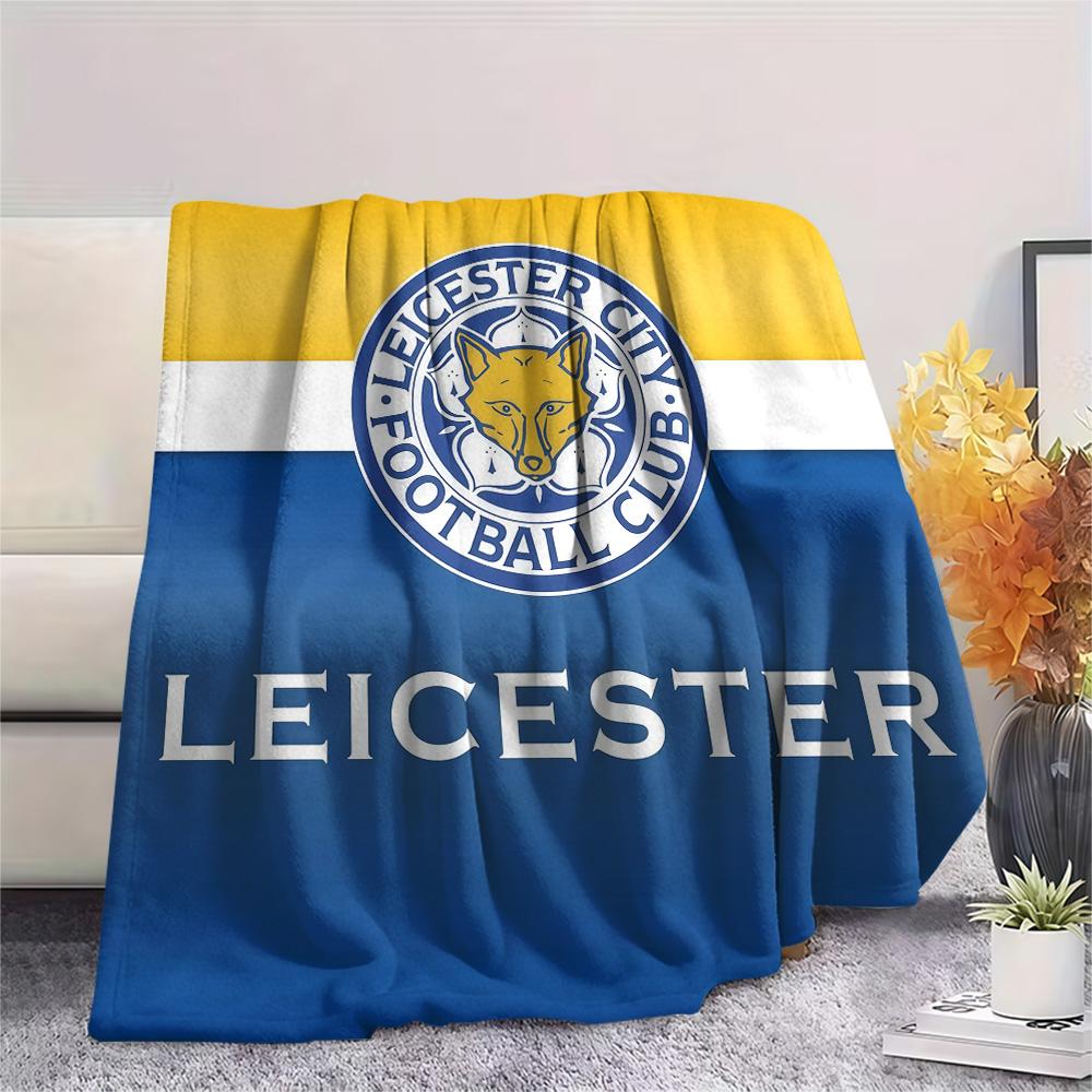 Leicester City Football Club Flannel Blanket, High quality Comfortable for All Seasons, Home Decor, Warmth and Comfort