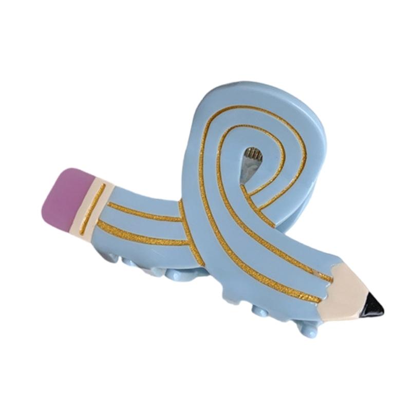 Elegant Pencil Hair Claw for Women Girl Creative Shape Claw Clip Hair Grip Ponytail Holder Back To School Hair Decors