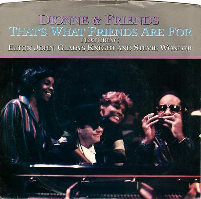 7inch Record DIONNE & FRIENDS, ELTON JOHN, GLADY - That's What Friends Are For AS19422 Arista 1985 US Soul/Funk Used