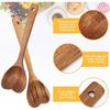 CYCLI-Holzlöffel-Set zum Kochen-Herzform Langer Griff, 2 Stück Weihnachts-Küchenutensilien Geschenk