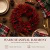 Bright Red Christmas Wreaths Purely Handmade Christmas Hanging Garland  Outdoor Door