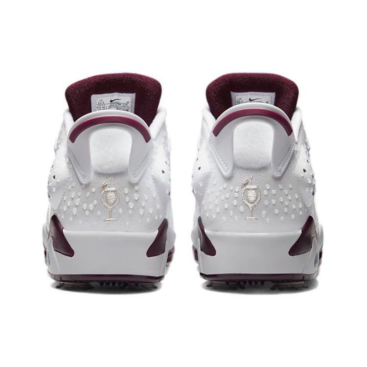Air Jordan 6 Retro Low Golf NRG Bordeaux Unisexowe Sneakersy Białe DV6796-116