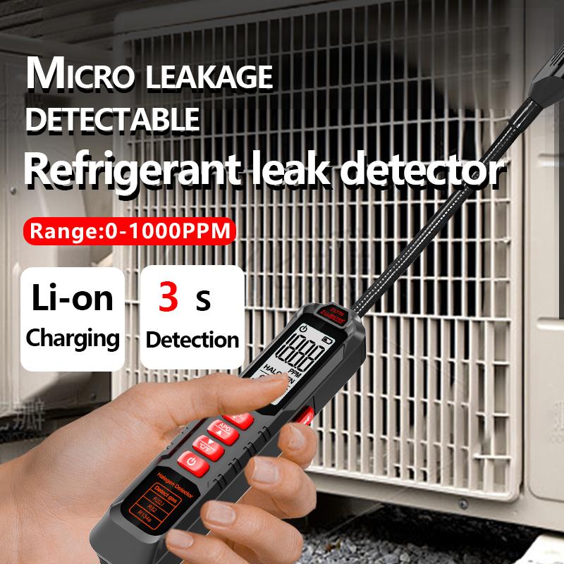 Professional Air Conditioning Highprecision Detection Automotive Gas Finder Rechargeable HVAC Refrigerant Leak Detector Halogen Freon Sniffer for Home