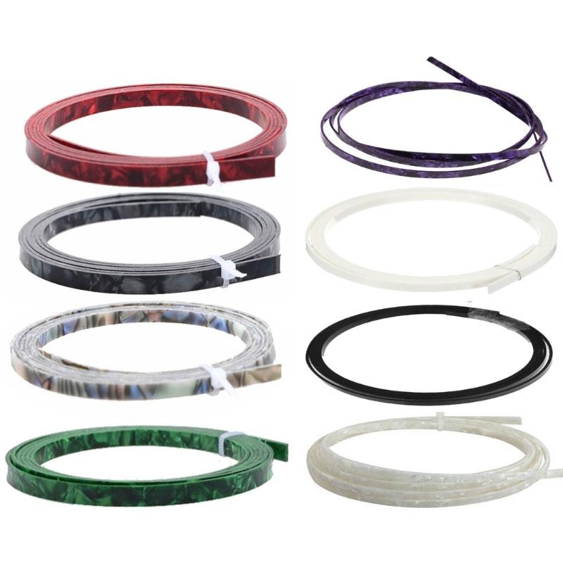Colorful Guitar Binding Purfling Strips Edging Binding Strips Durable Guitar Trim Decorative Accessory Easy to Install