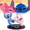 Entzückende Anime Stitch Angel Paar Figuren Pvc Modelle Perfekt für Autodekoration