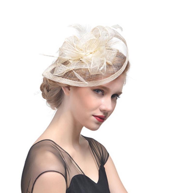 Ethereal Fairytale Silk Flower Feather Headpiece For Women