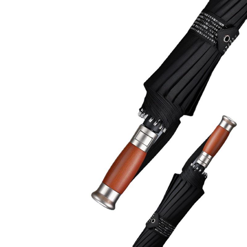 Aoi Mamoru Men's Umbrella - 16-Rib Windproof Sun and Rain Shield