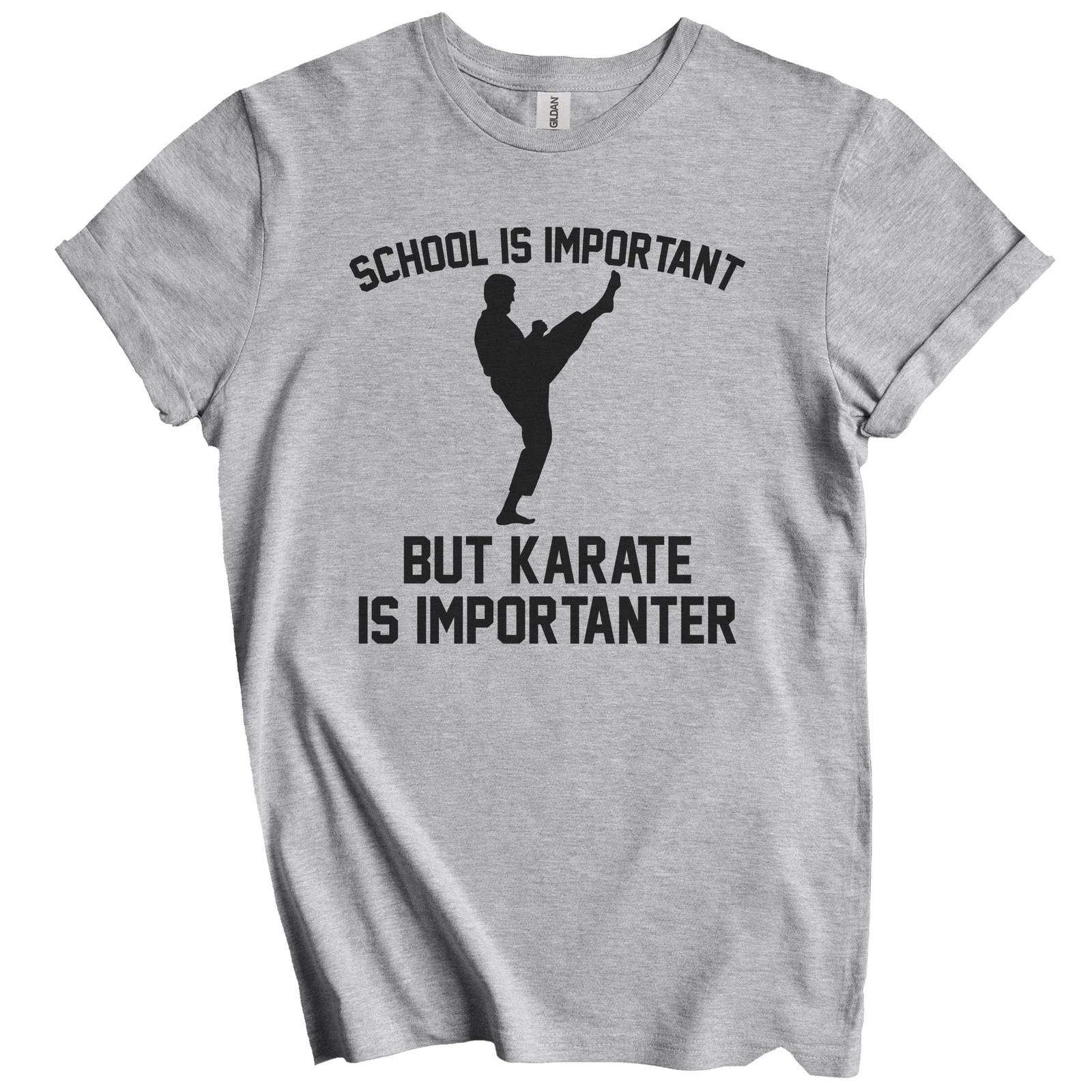 School Is Important But Karate Is Importanter Funny Shirt L