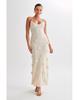 European and American style summer new women's clothing knitted flower dress women