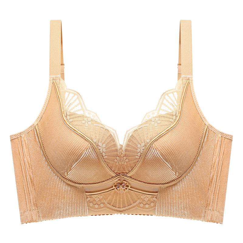 Women's 2026 Red Lingerie Anti-Sag Wireless Bra with Adjustable Support