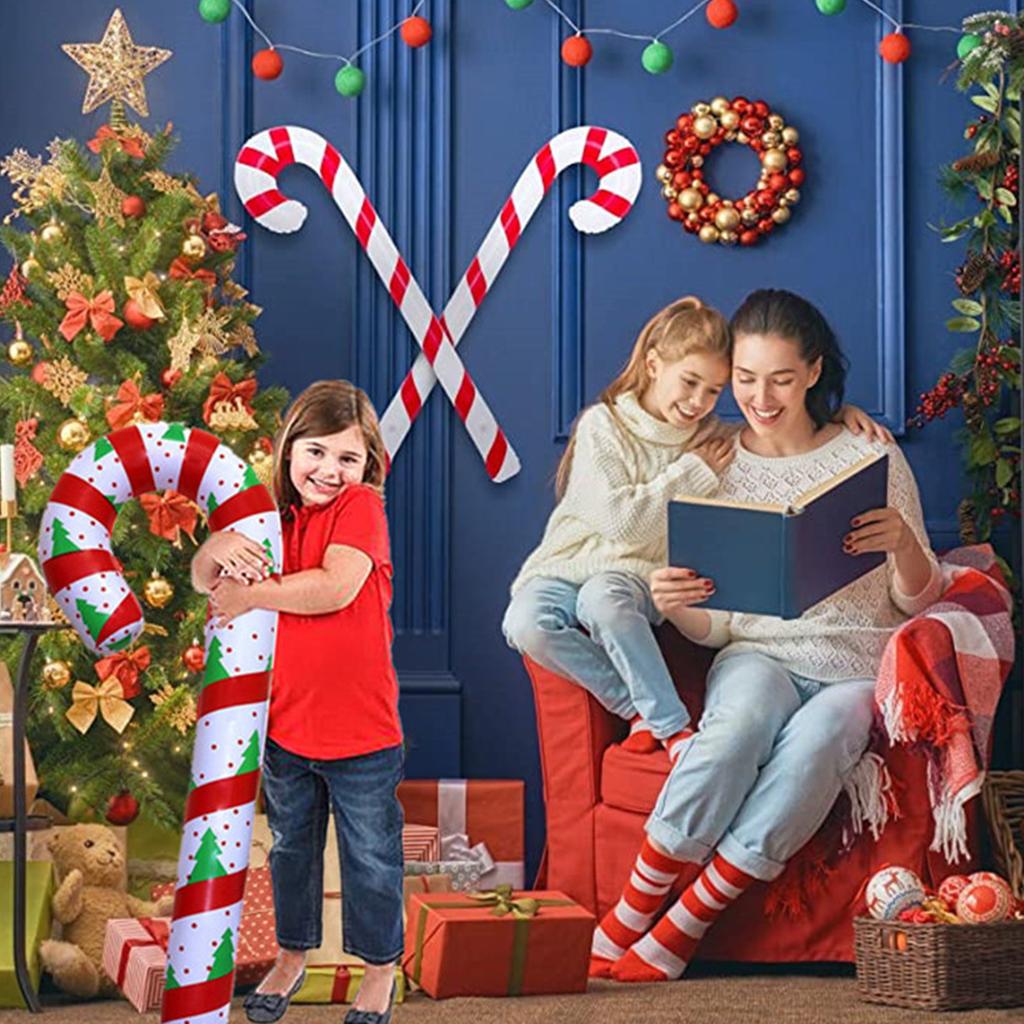 Balloons Outdoor Candy Canes Decor for Xmas Decoration Supplies Navidad
