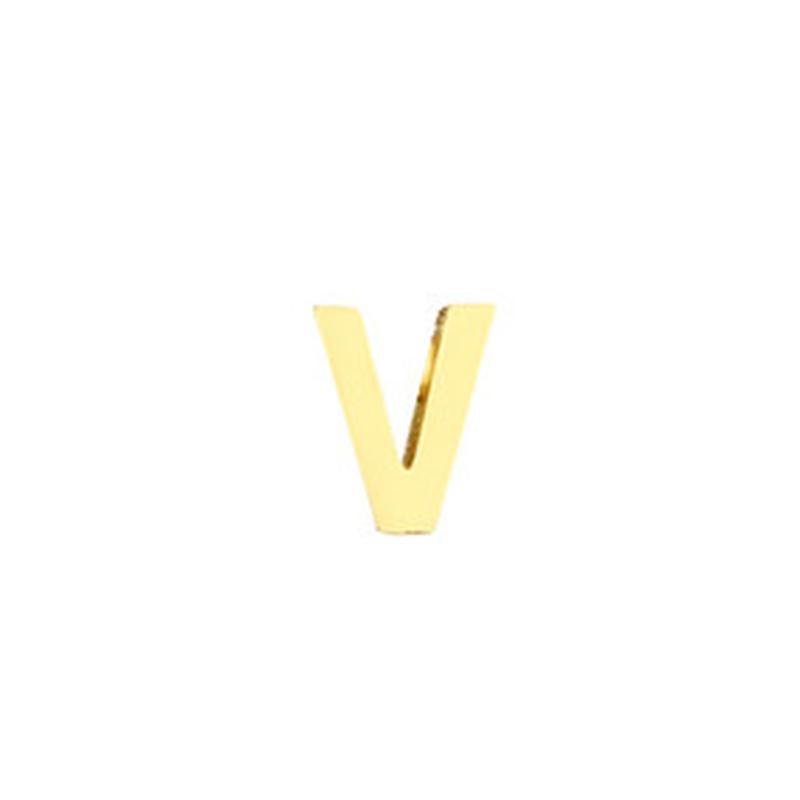 CARLIDANA High Polished Stainless Steel 14K Gold PVD Plated DIY 26 Letter Alphabet Initial Charm Pendant Accessories Jewelry