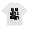 Aesthetic Streetwear Tee 2026 Summer Cotton Vintage Blurry Letter Printed Unisex Breathable Loose Casual Hip Hop Tops