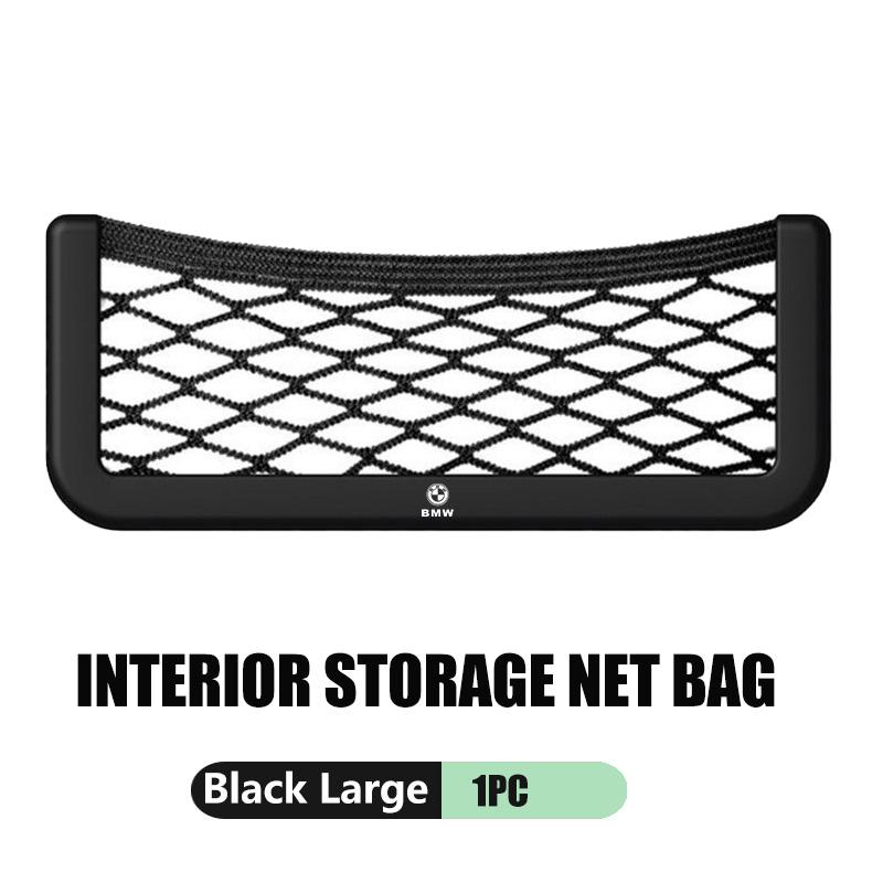 Car Storage Net Pocket Mesh Bag Organizer Elastic Flexible Bag For BMW M Performance E36 E46 E60 E90 E91 E92 E93 F30 F20 pdcr06