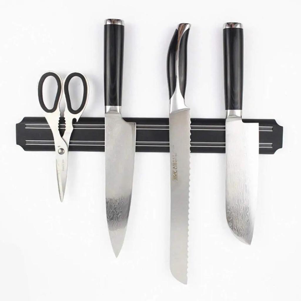 Multipurpose Magnetic Knife Rack Strip Household Kitchen Tools Space-Saving Wall Mounted Magnet Knives Holder with Rack Hot