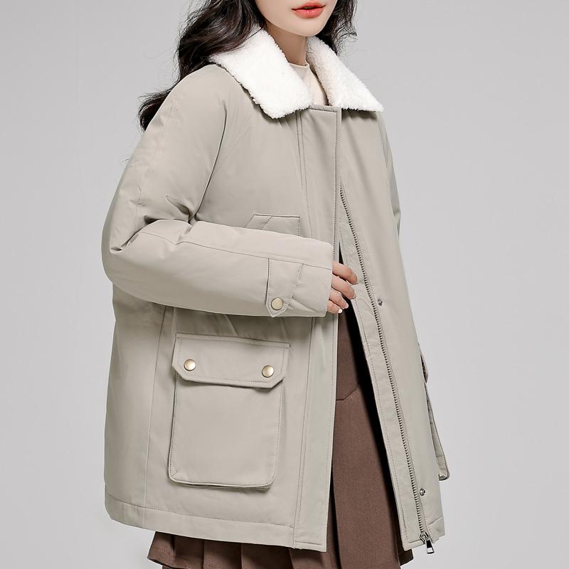 Fashion Winter Coats for Women Plus Size Short Parkas Elegant Loose Thick Warm Outerwears Lady Jackets High Quality