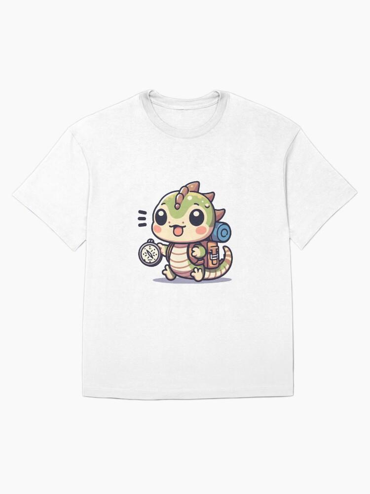 Basilisk Kawaii Tiny Basilisk With A Backpack Oversized Unisex T-Shirt