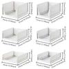 1PC Stackable Plastic Storage Basket Collapsible Clothes Storage Box Living Room Bathroom Kitchen Office Shelf Container 6 Size