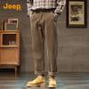 Jeep Men's Loose Fit Corduroy Straight Leg Pants