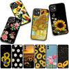 Cover for Xiaomi Redmi Note 14 12 13 ProPlus A4 A3 Pro Plus 12C 13C 14C 5G Casing Phone Case Sunflower Flower Painted Yellow