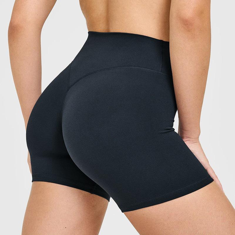 European & Asian Peach Hip Yoga Sports Shorts: High Waist, Slimming, Outdoor Cycling