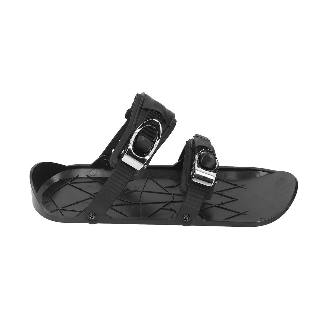 Mini-Ski-Skates Kurze dünne Schlittschuh-Ski zum Befestigen an Skischuhen Winterstiefel für Outdoor-Skifahren Schwarz Einheitsgröße
