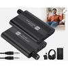 Aluminum Alloy Headphone Amplifiers HiFi Sound Double Gains Switches Adjustable Bass Noise Cancelling Rechargeable Mobile Solution