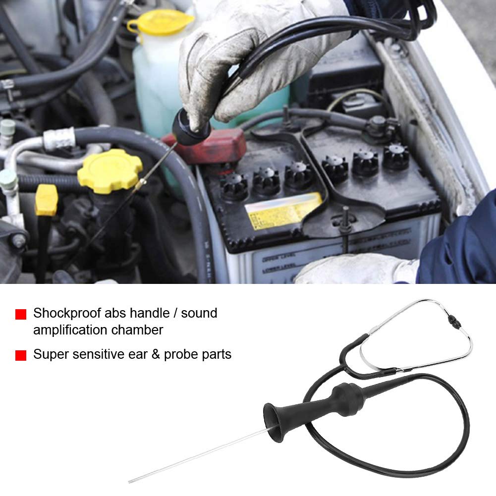 Automotive Mechanical System Tester, Car Engine Cylinder Stethoscope, Automotive Mechanic Engine Tester, Hearing Tool Cylinder Stethoscope Mechanic