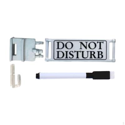 Do Not Disturb Sign Privacy Door Installation with Erasable Pen Double Sided Hanger Plaque