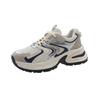 Silver Heightening Platform Shoes Women's 2025 Spring Retro Lightweight Breathable Casual Sports Low-top Dad Shoes Trendy and Versatile
