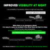 4PCS/set Car Reflective Safety Strip Stickers For Mercedes Benz AMG GLE GLS GLC CLA GLB ML C500 C200 C300 W204 W206 W205 W212 W203