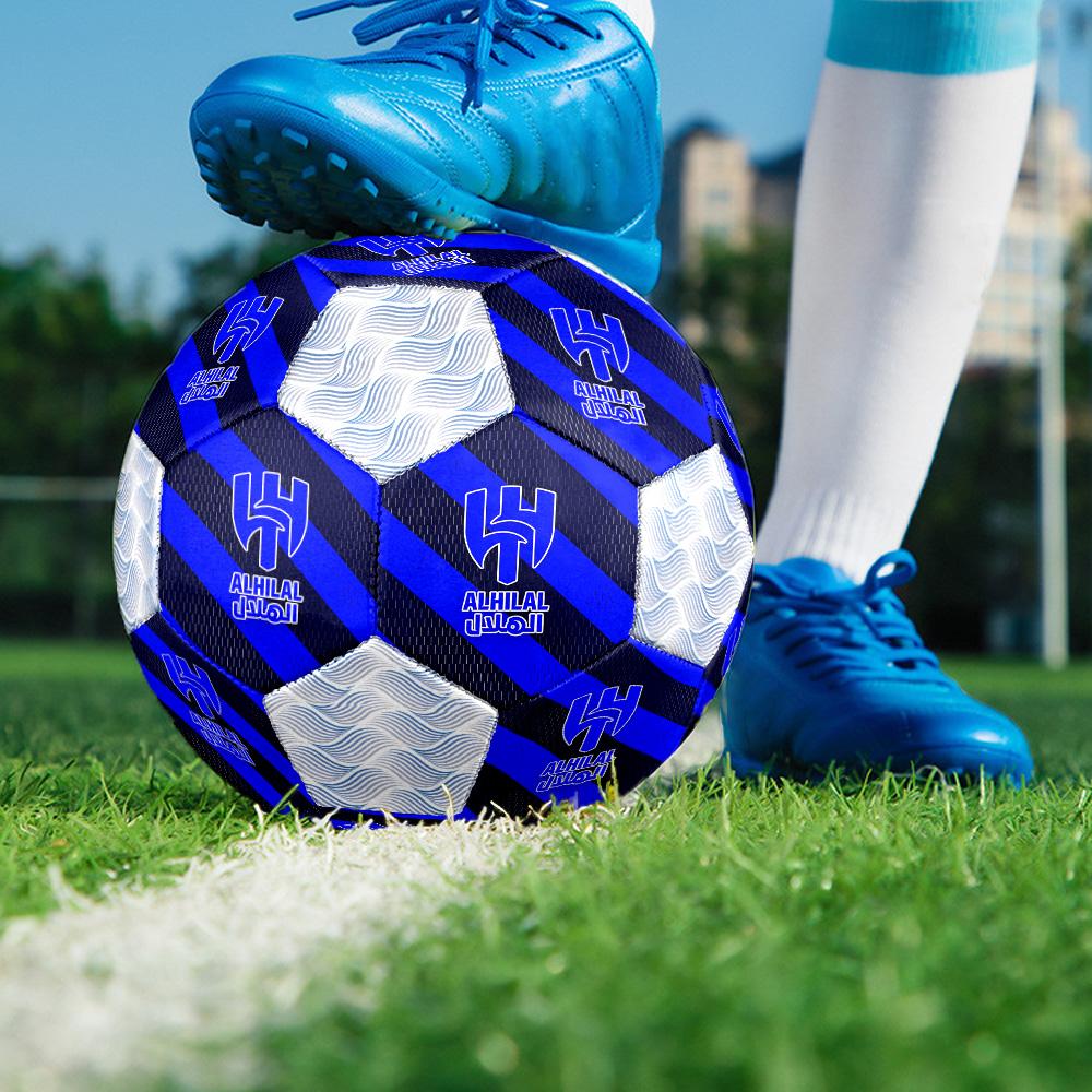 1pc Al-Hilal Saudi Football Club Football Soccer Ball Size 5 Indoor Soccer Ball Fashion Colorful Backyard Game -Great For Sports Fans Gift