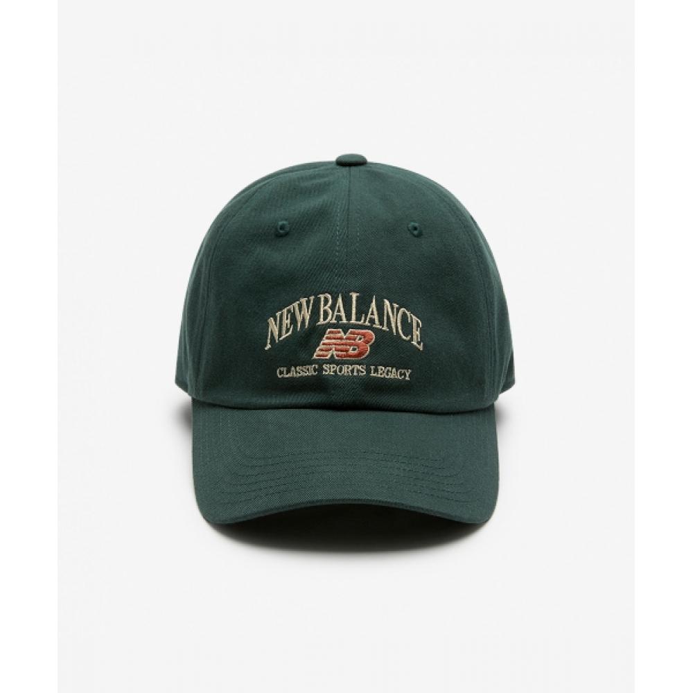 New Balance Nbgdfs1111 Heritage Arch Graphic Ball Cap  Dark Green 