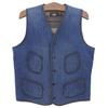 RRL Indigo Dyed Diamond Quilted Vest, Men's, Blue, Size M Best M blueUsed