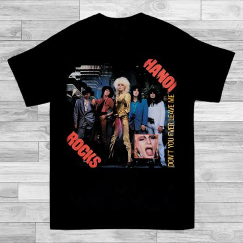 New Hanoi Rocks Band Cotton Gift For Fan Black All Size Men T-Shirt L