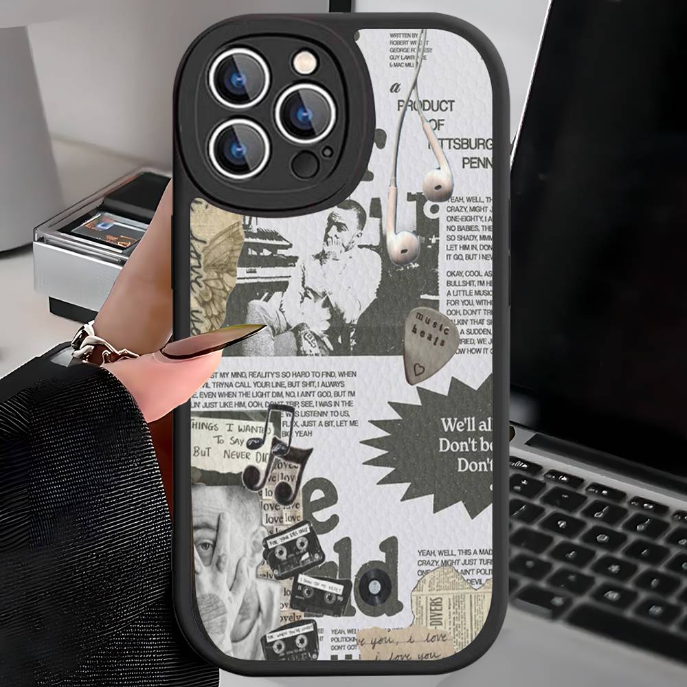 Cool M-mac Miller Phone Case For IPhone 16 15 14 11 12 13 Pro Max Plus Back Leather Shell