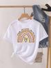 Love Heart Print Clothes Graphic Tshirt Fashion Print Summer Unisex Trend Sweet Short Sleeve Lady Female Shirt Tee