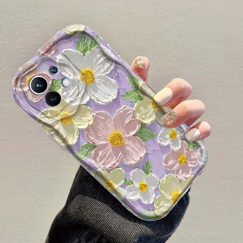 For Huawei Honor 400 200 Pro 90 Lite X9D X7D X9B X8C X8A X8B X7B X6A X6C X5C X6B X7A X5B X8 X5 Plus X9C Oil Painting Flower Case