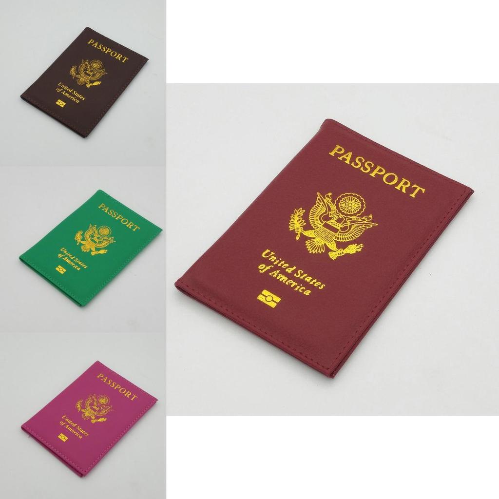 Vibrant Candy Color Passport Travel Organizer Holder Card Case Protector American Cover