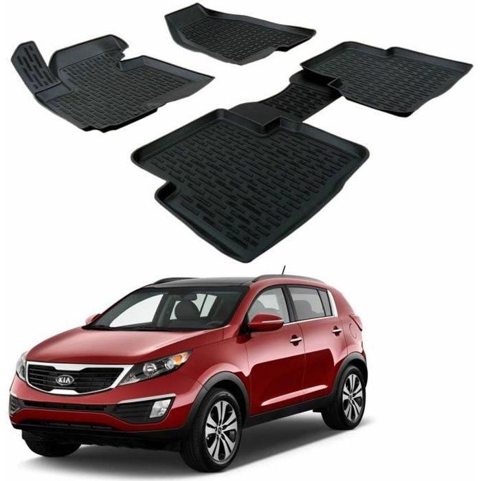 Tapis De Sol 3D - SCOUTT - Kia SPORTAGE 2010-2016 - Caoutchouc Premium - Résistant À L'eau - Sur Mesure