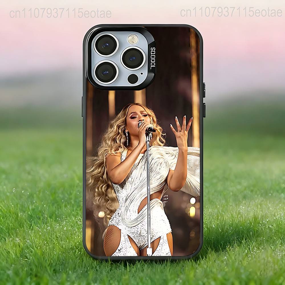 B-beyonce Cowboy Cool singer  Phone Case For iPhone 17,16,15,14,13,12,11,Pro,Max,Plus,E,Air,Mini Black IMD Cover
