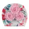 New Baby Hat, Small Floral Breathable Thin Children's Pullover Hat, European and American Versatile Baby Tire Hat