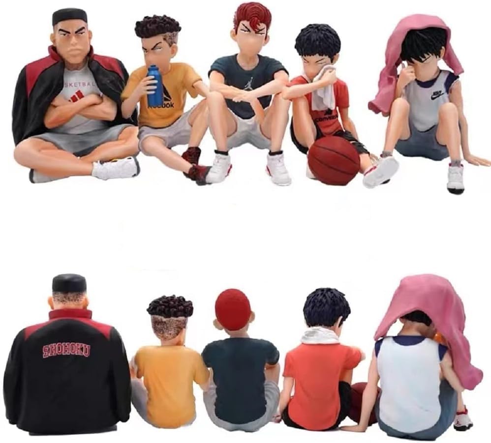 Slam Dunk Figure Hanamichi Sakuragi Kaede Rukawa Ryota Miyagi Hisashi Mitsui Takanori Akagi Car Decoration