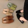 Bailamos Brand Women Slippers  Round Toe Slip On Mules Shoes Soft Flat Heel Outdoor Casual Dress Sandals  Flat Shoes Muje