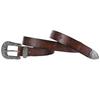 [Lamerry] Western Belt, American Casual Belt, Stylish Vintage Buckle, Leather, Men's & Women's, 110cm, Brown