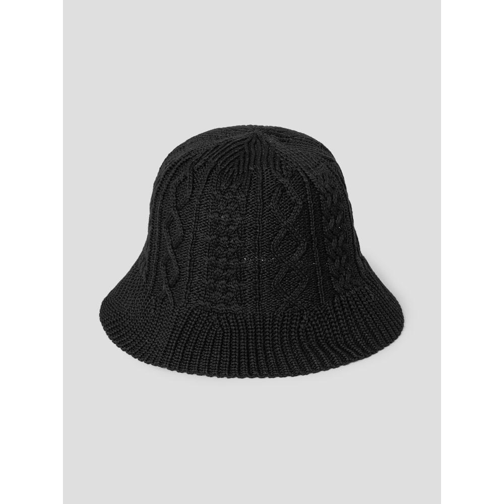 8SECONDS Knit Cable Bucket Hat Black